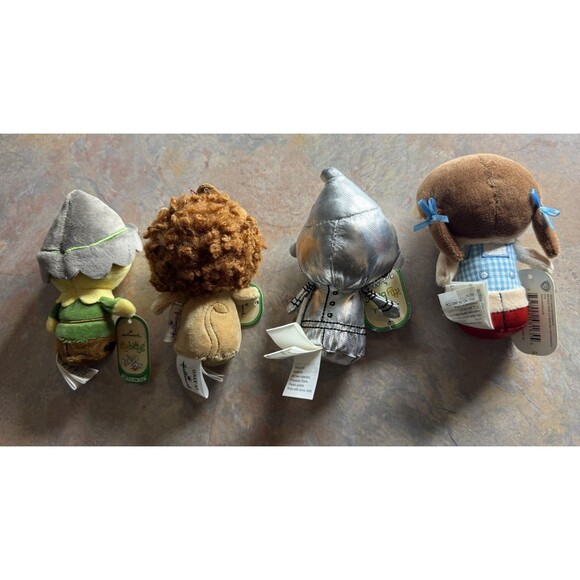 Lot of 4- Itty Bittys The Wizard of Oz, Lion, Tin Man, Dorothy And Scarecrow - Picture 2 of 2